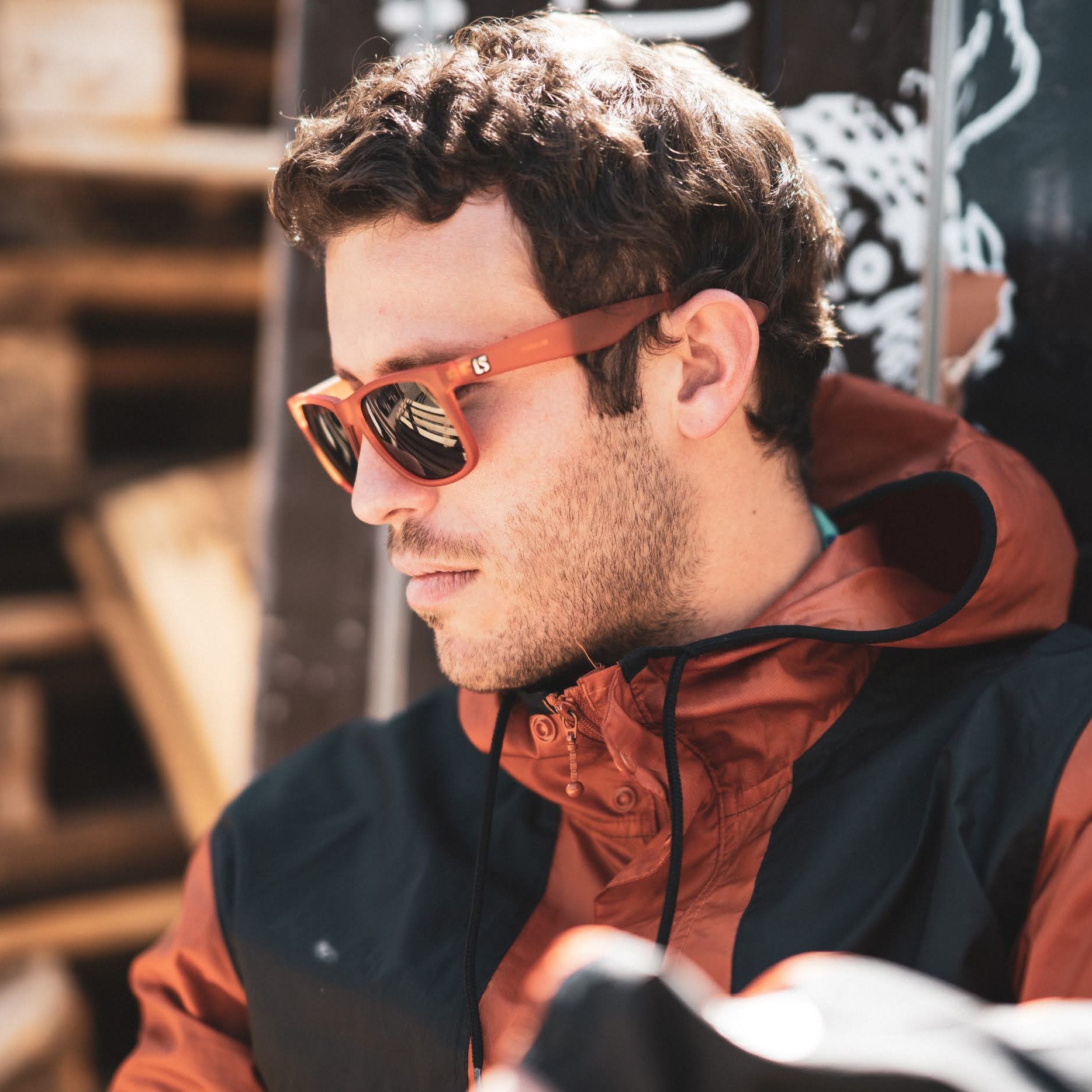 Lunettes de soleil Loubsol Androni couleur Pêche