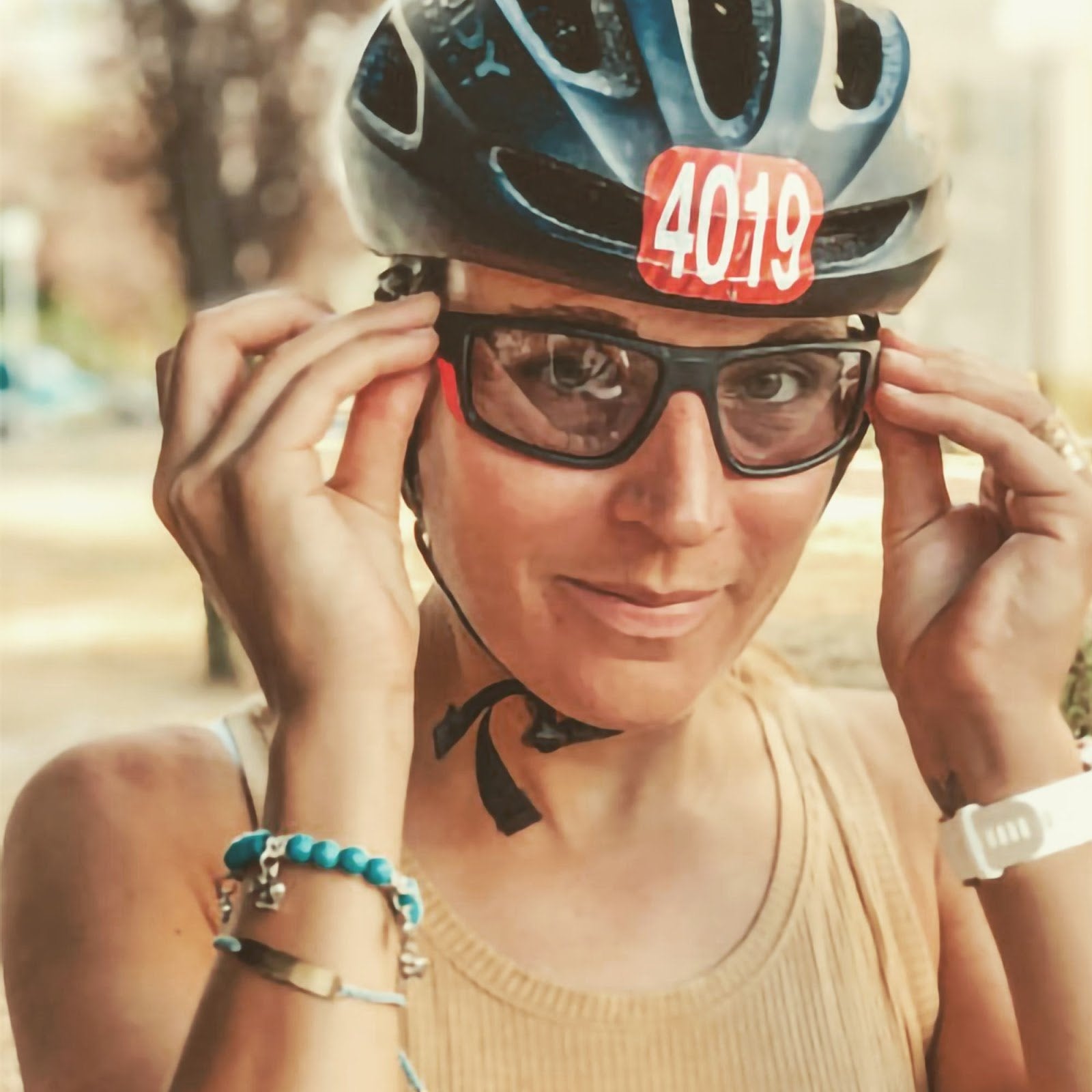 Triathlète teste des lunettes de soleil Loubsol Spi photochromiques