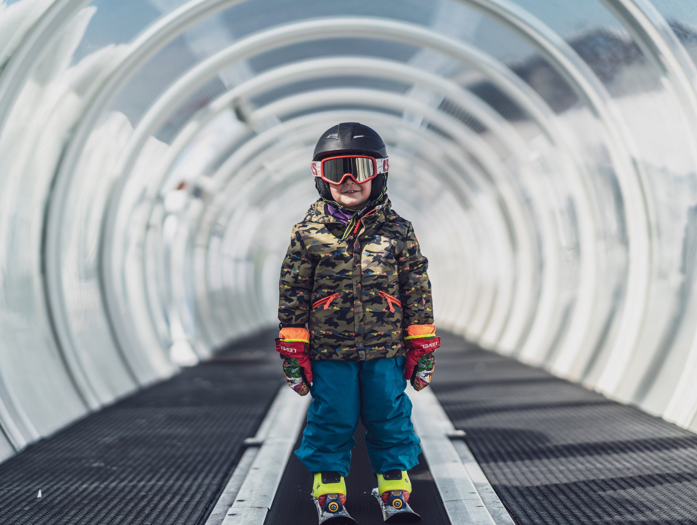 Loubsol Masque de ski enfant CRAZY (5-10 ans) - Pop turquoise