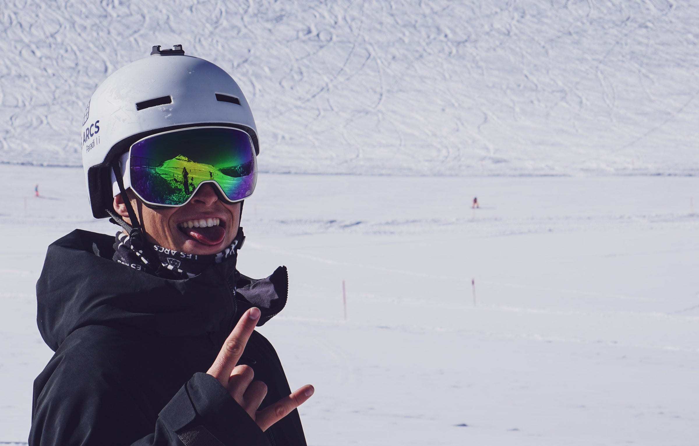 Loubsol Etoile Blanc Prune PH Masque de Ski Enfant Fille, 4-8 Ans